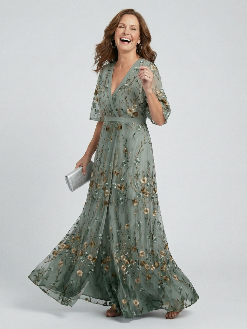 Selora | Halter Bloom Flow Maxi Dress.
