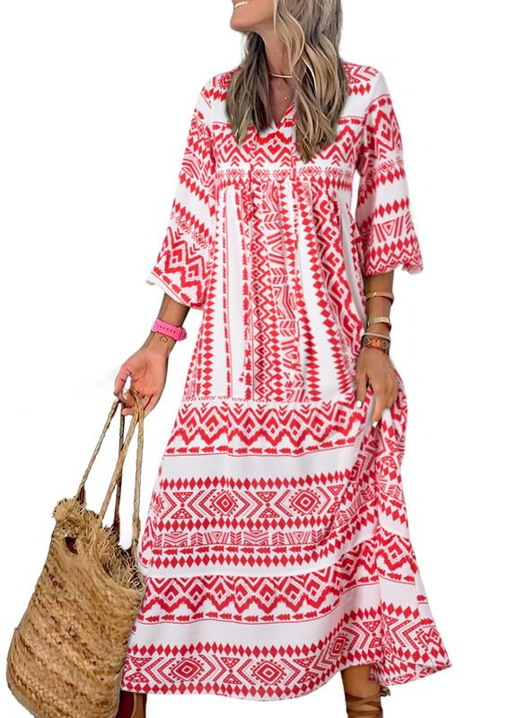 Nina  | Floral Boho Maxi Dress