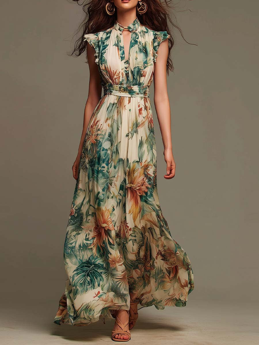 Evelyn | Tropical Botanical Maxi