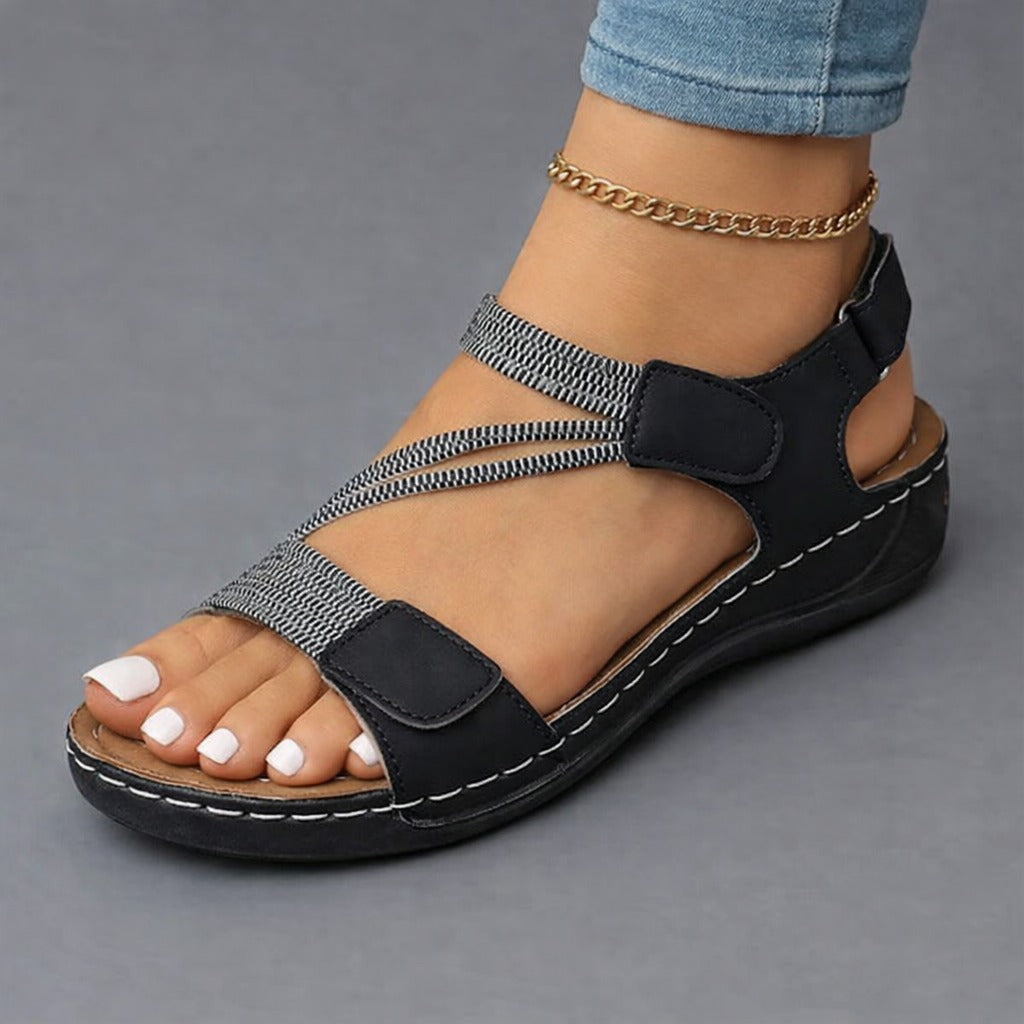Selyndra - Lightweight Orthopedic Sandals Black