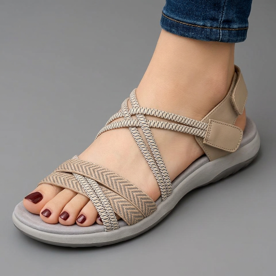 Tyressa - Lightweight Orthopedic Sandals Apricot