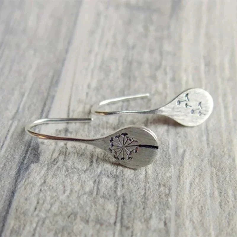 Dandelia | Sterling Silver Dandelion Earrings