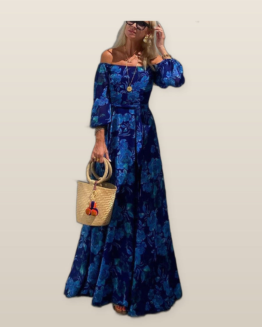 Francesca | Long dress with floral print